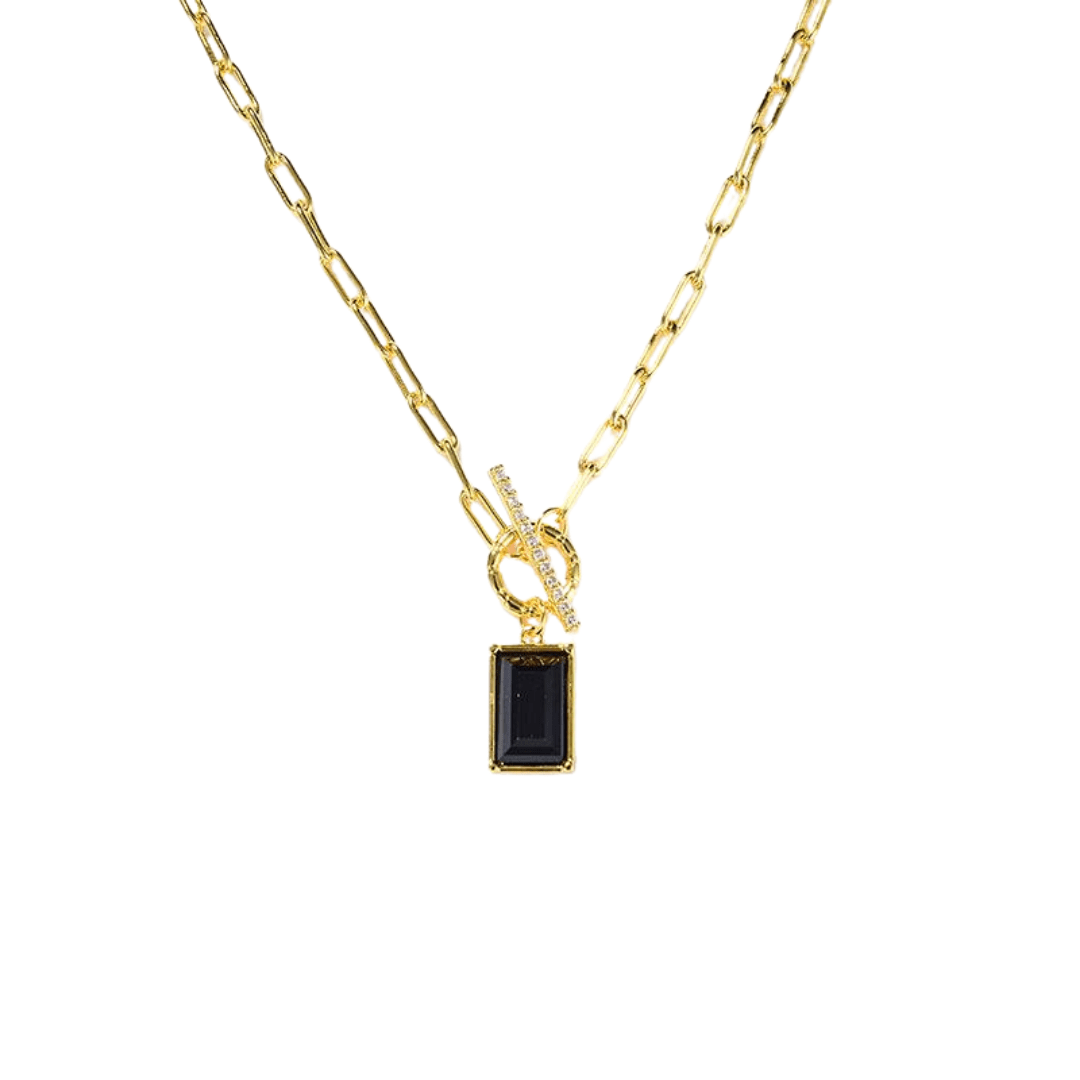 Black Bella CZ Necklace | Zafari Studio | necklace